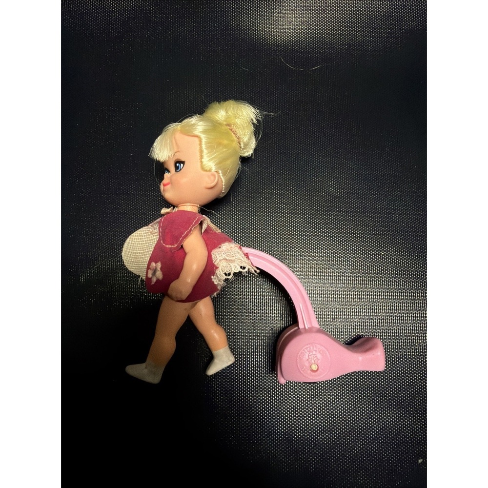 Vintage Mattel Liddle Kiddle Shirley Skediddle Little Doll Walker Pusher 1960s‎